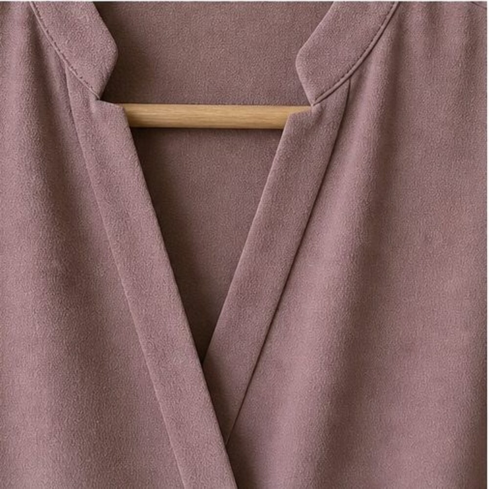 Mauve Ruffle Blouse - Picture 4 of 6